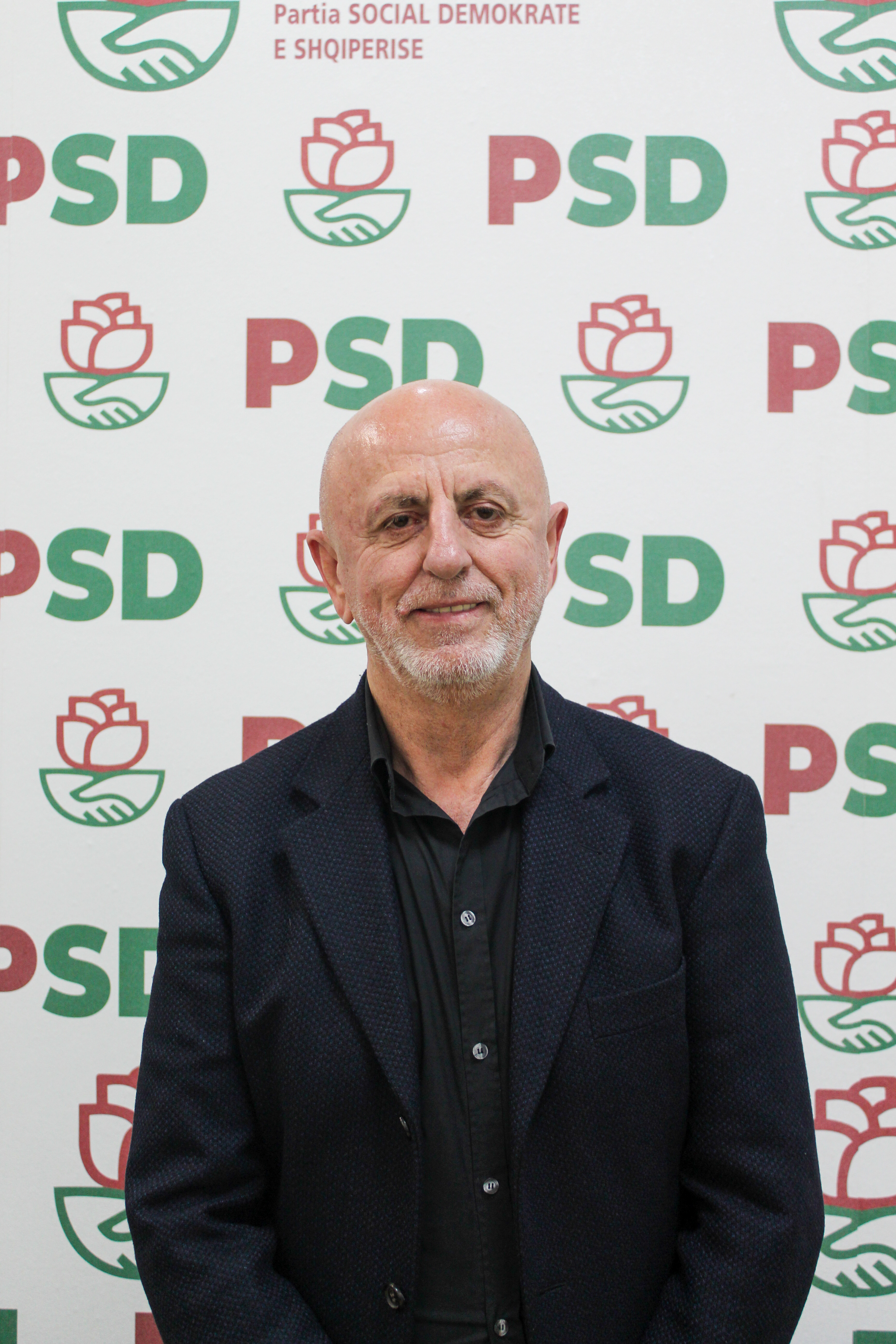 Political leader in office setting